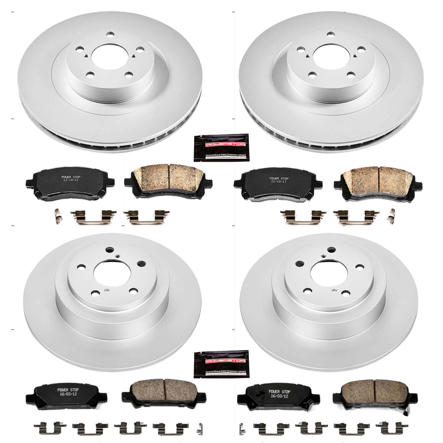 Power Stop CRK2752 - Z17 Evolution Front And Rear Brake Kit vehicle fitment brake part