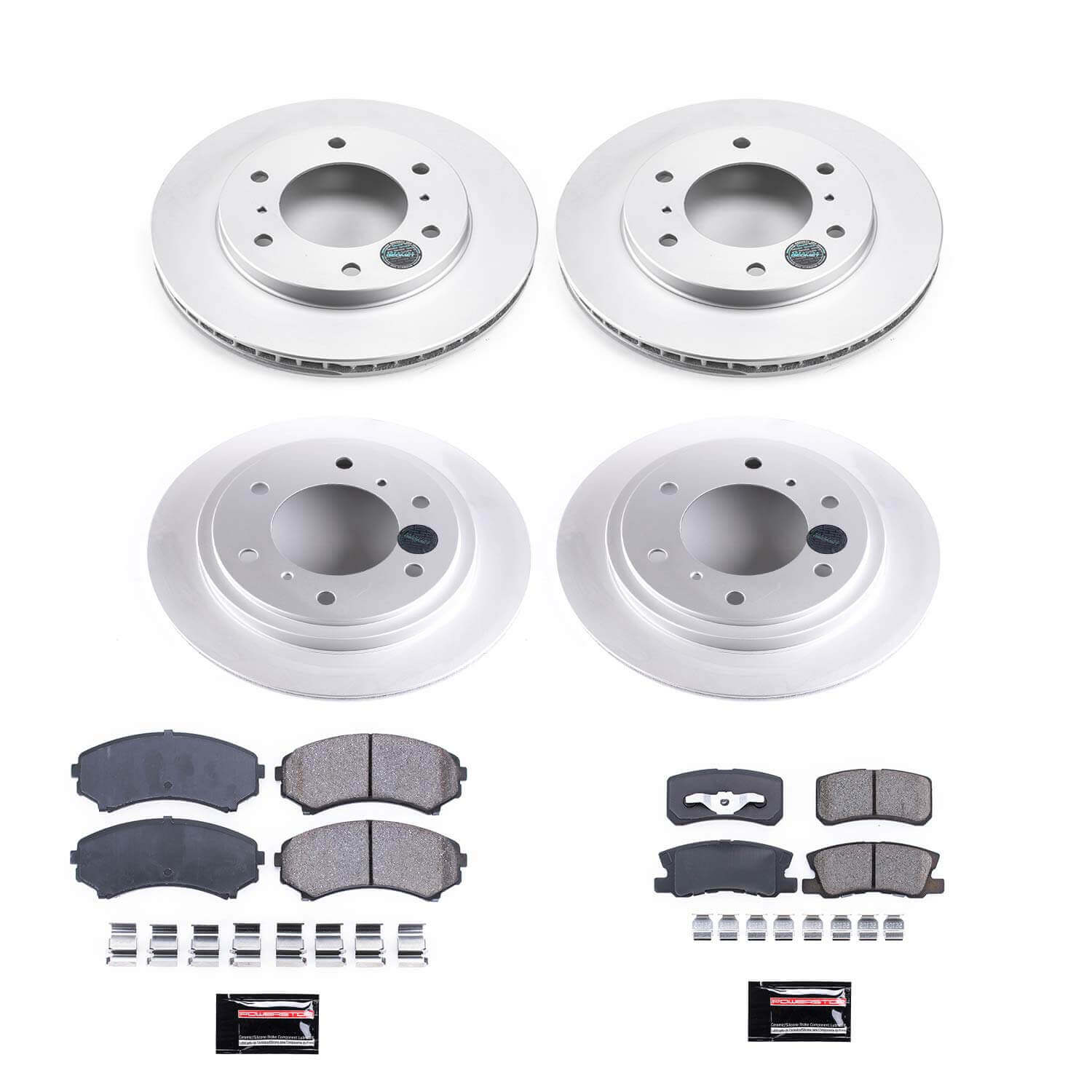 Power Stop CRK2755 Z17 Evolution Front And Rear Pad And Rotor Kit for 2001-2006 Mitsubishi Montero product image