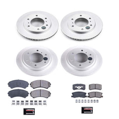 Power Stop CRK2755 Z17 Evolution Front And Rear Pad And Rotor Kit for 2001-2006 Mitsubishi Montero product image