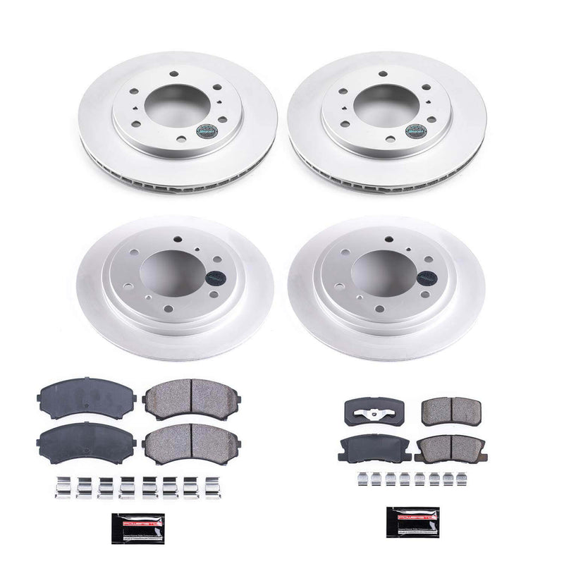 Power Stop CRK2755 Z17 Evolution Front And Rear Pad And Rotor Kit for 2001-2006 Mitsubishi Montero product image