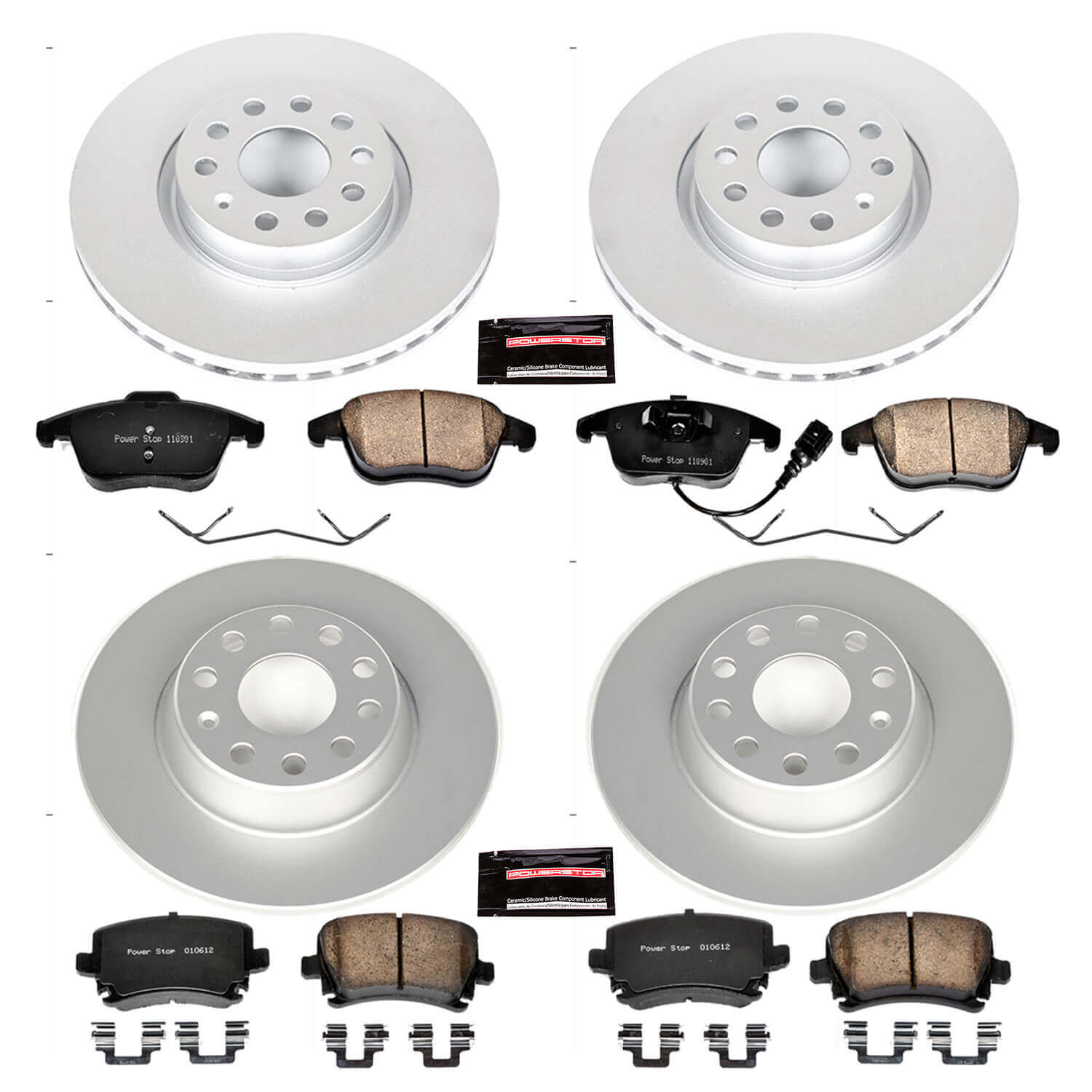 Power Stop CRK2757 - Z23 Evolution Sport Front And Rear Brake Kit vehicle fitment brake part