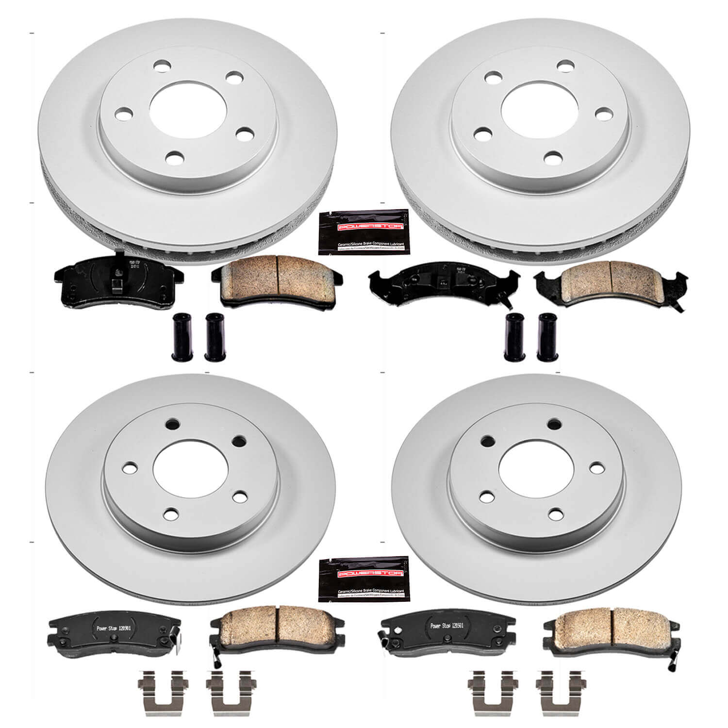 Power Stop CRK2760 - Z17 Evolution Front And Rear Brake Kit vehicle fitment brake part