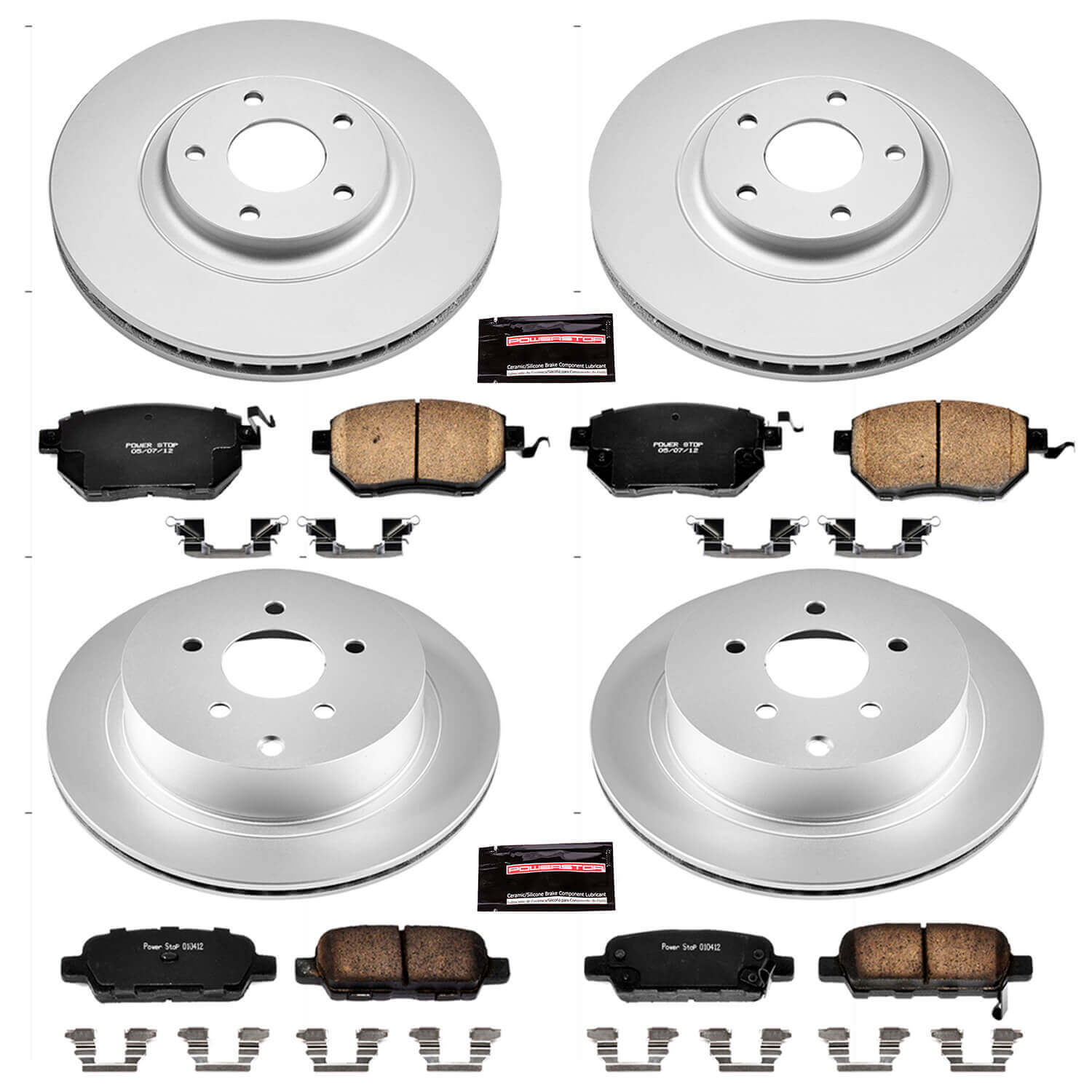 Power Stop CRK2767 - Z17 Evolution Front And Rear Brake Kit vehicle fitment brake part