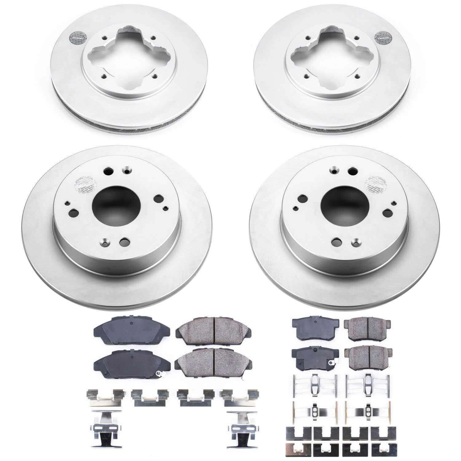 Power Stop CRK2773 Z17 Evolution Front And Rear Brake Kit for 1991 Honda Accord Sedan (4 Door) product image