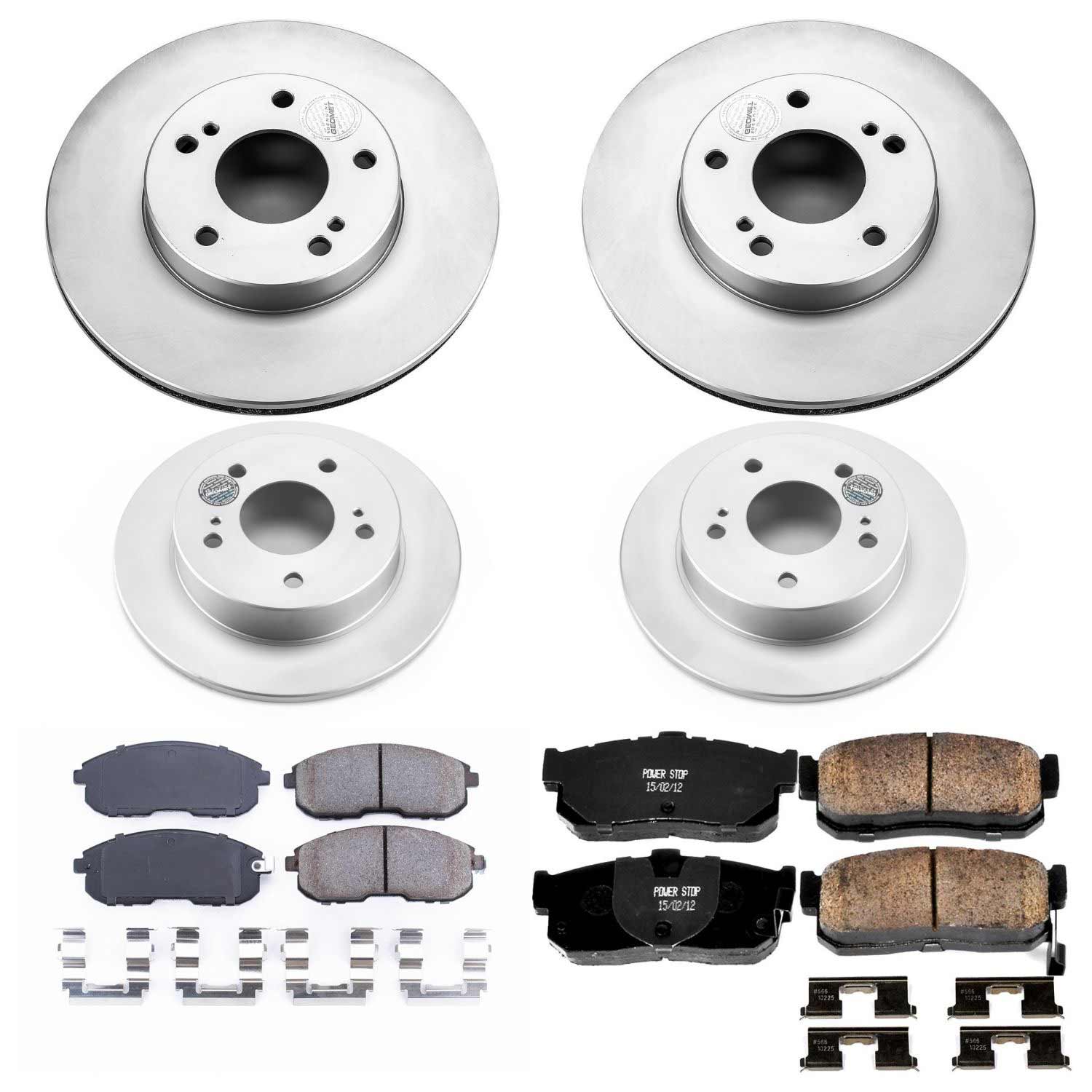 Power Stop CRK2780 Z17 Evolution Front And Rear Pad And Rotor Kit for 1989-1994 Nissan Maxima product image