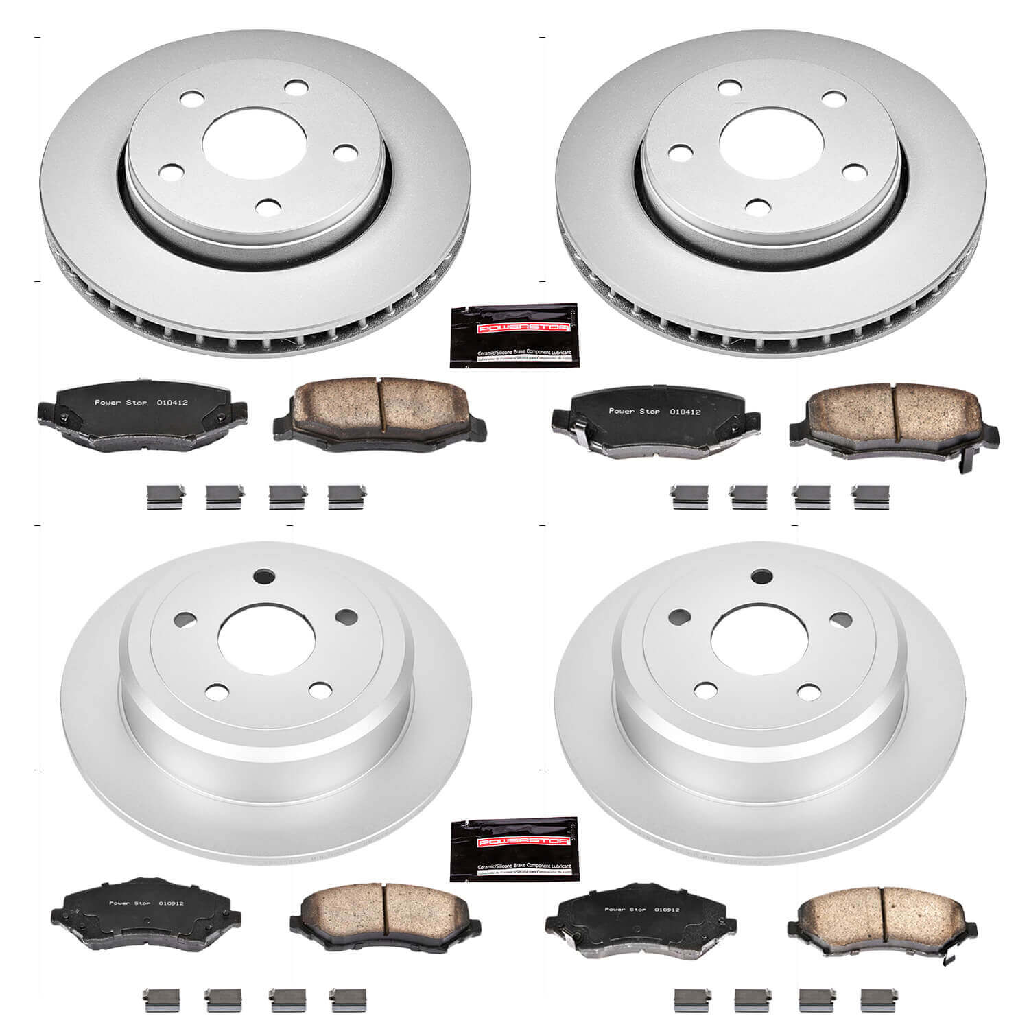 Power Stop CRK2798 - Z17 Evolution Front And Rear Brake Kit vehicle fitment brake part