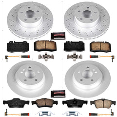 Power Stop CRK2817 - Z23 Evolution Sport Front And Rear Brake Kit vehicle fitment brake part