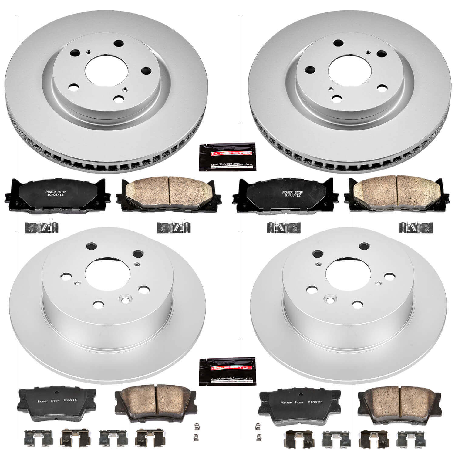 Power Stop CRK2822 - Z17 Evolution Front And Rear Brake Kit vehicle fitment brake part