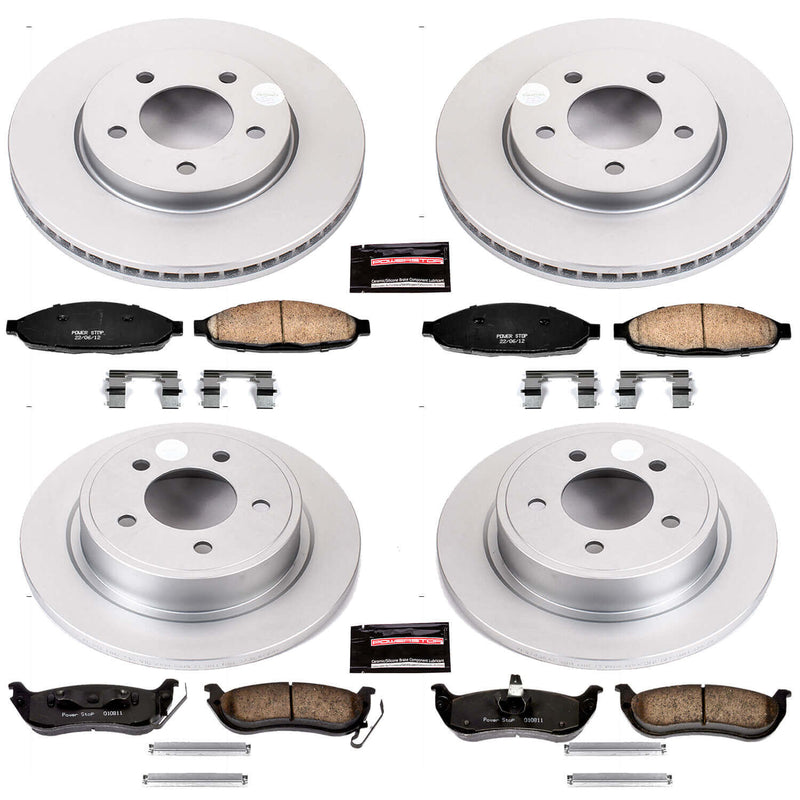 Power Stop CRK2838 - Z17 Evolution Front And Rear Brake Kit vehicle fitment brake part