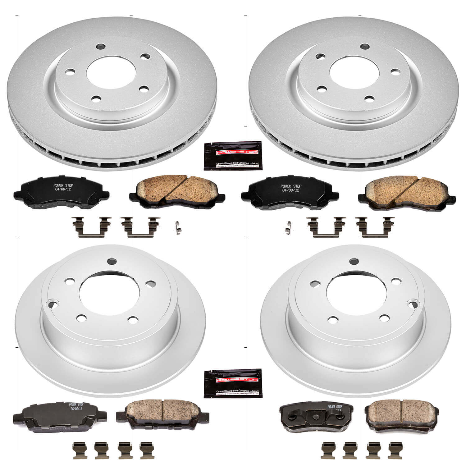 Power Stop CRK2840 - Z17 Evolution Front And Rear Brake Kit vehicle fitment brake part