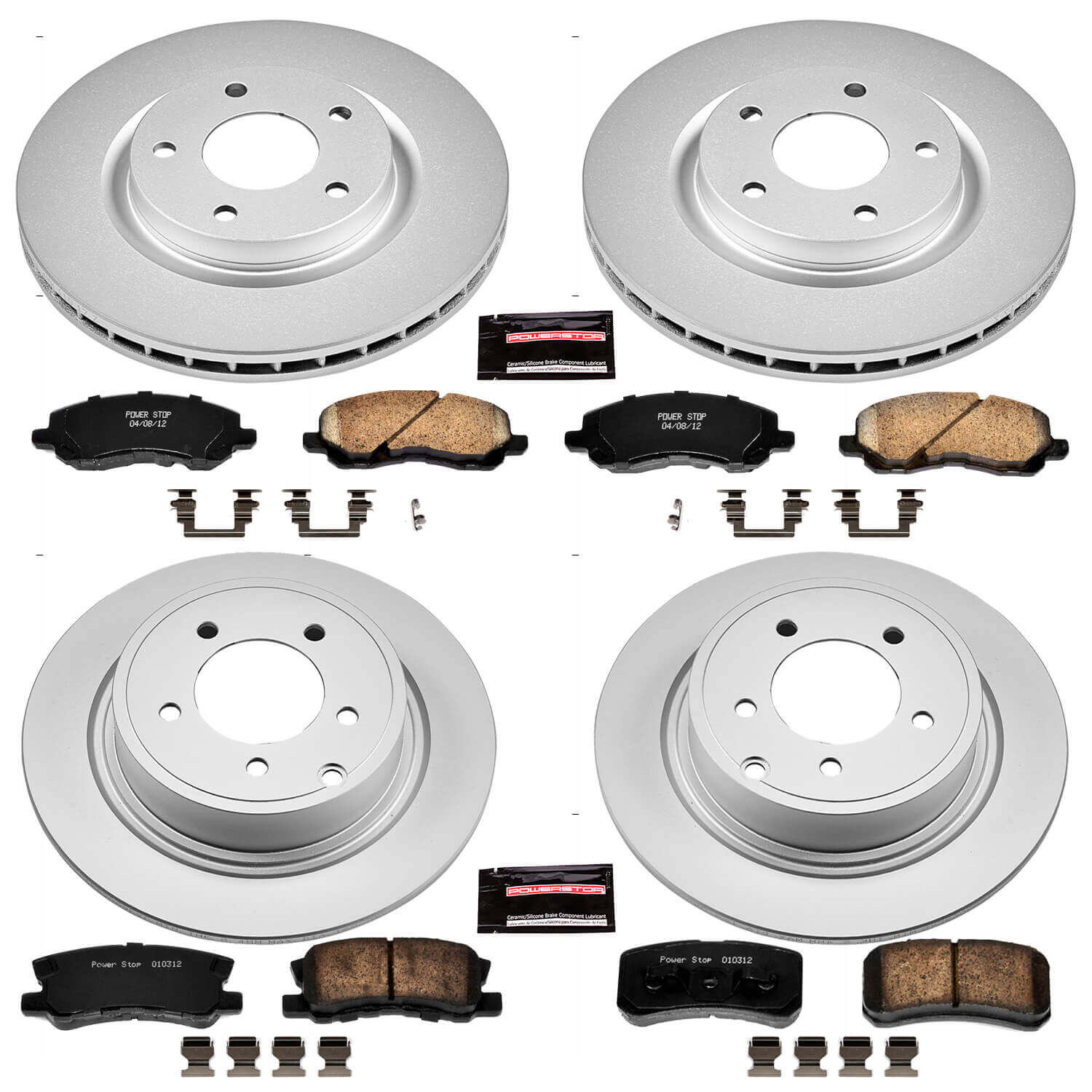Power Stop CRK2848 - Z17 Evolution Front And Rear Brake Kit vehicle fitment brake part
