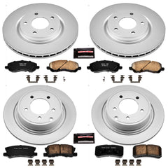 Power Stop CRK2848 - Z17 Evolution Front And Rear Brake Kit vehicle fitment brake part