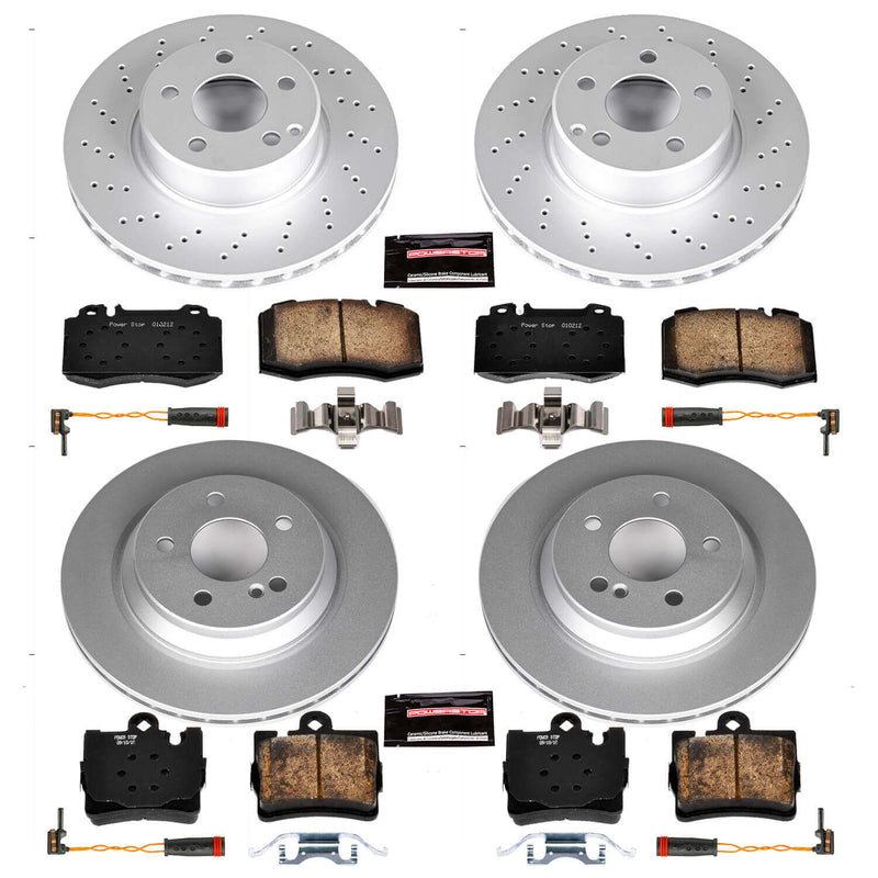 Power Stop CRK2851 - Z23 Evolution Sport Front And Rear Brake Kit vehicle fitment brake part
