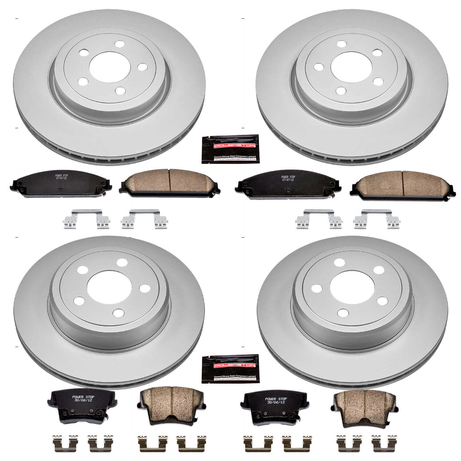 Power Stop CRK2853 - Z17 Evolution Front And Rear Brake Kit vehicle fitment brake part