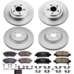 Power Stop CRK286 Z17 Evolution Front And Rear Brake Kit for 2005 Subaru Legacy GT, GT Limited product image