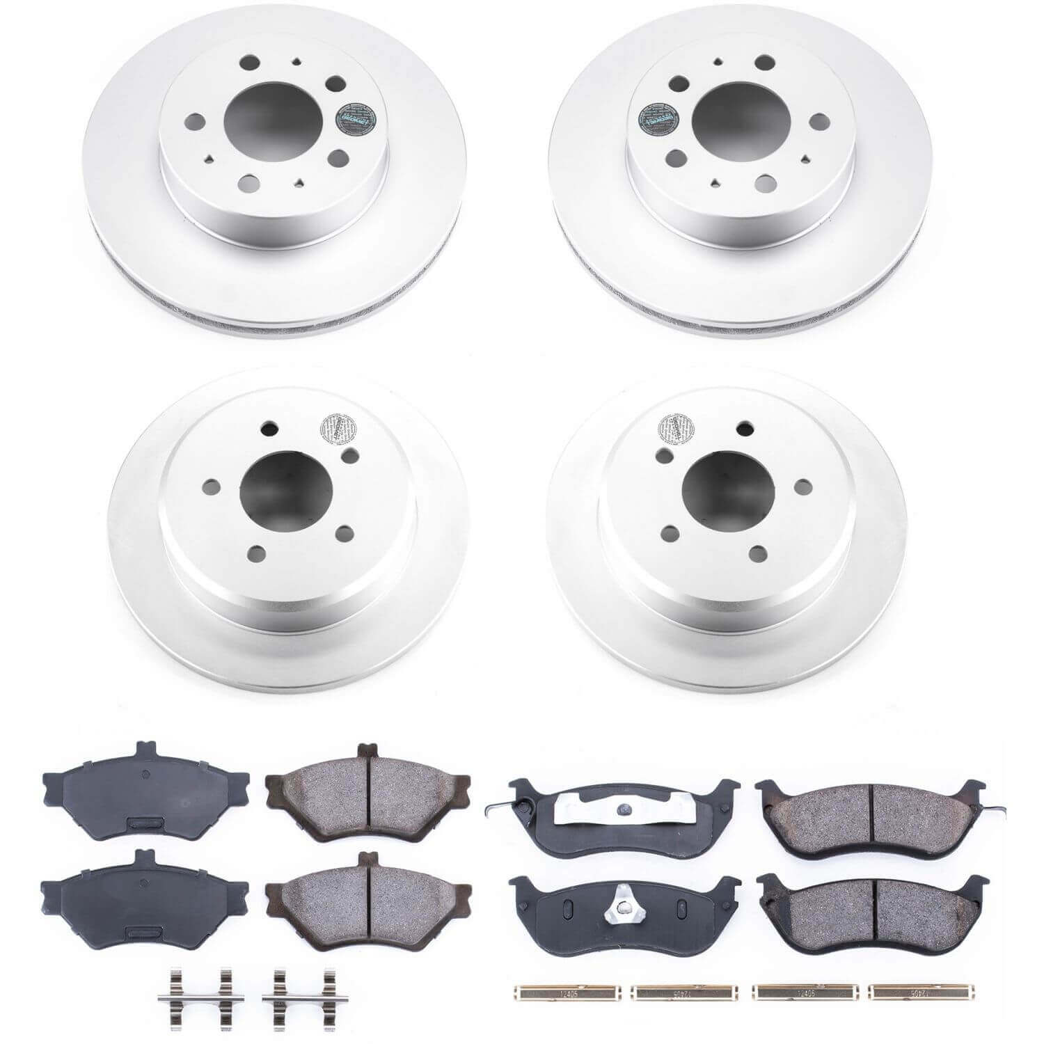 Power Stop CRK2860 Z17 Evolution Front And Rear Pad And Rotor Kit for 1996-1997 Ford Crown Victoria product image