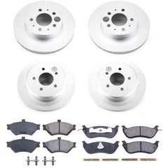 Power Stop CRK2860 Z17 Evolution Front And Rear Pad And Rotor Kit for 1996-1997 Ford Crown Victoria product image