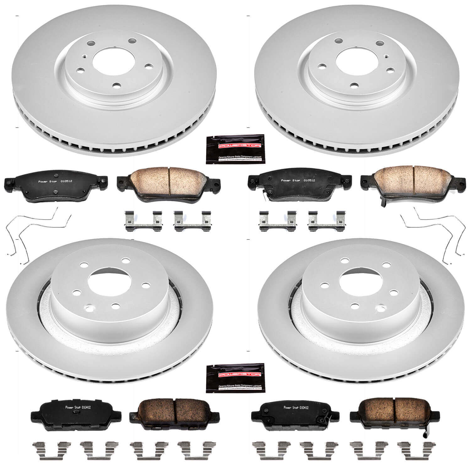 Power Stop CRK2862 - Z17 Evolution Front And Rear Brake Kit vehicle fitment brake part