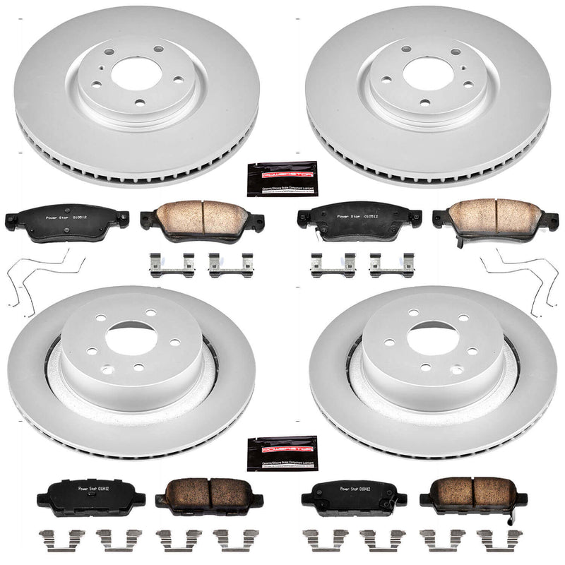 Power Stop CRK2862 - Z17 Evolution Front And Rear Brake Kit vehicle fitment brake part