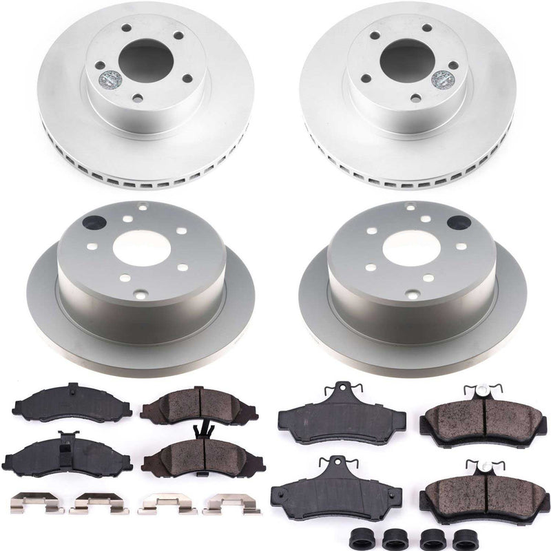 Power Stop CRK2889 Z17 Evolution Front And Rear Pad And Rotor Kit for 2004 Pontiac Gto product image