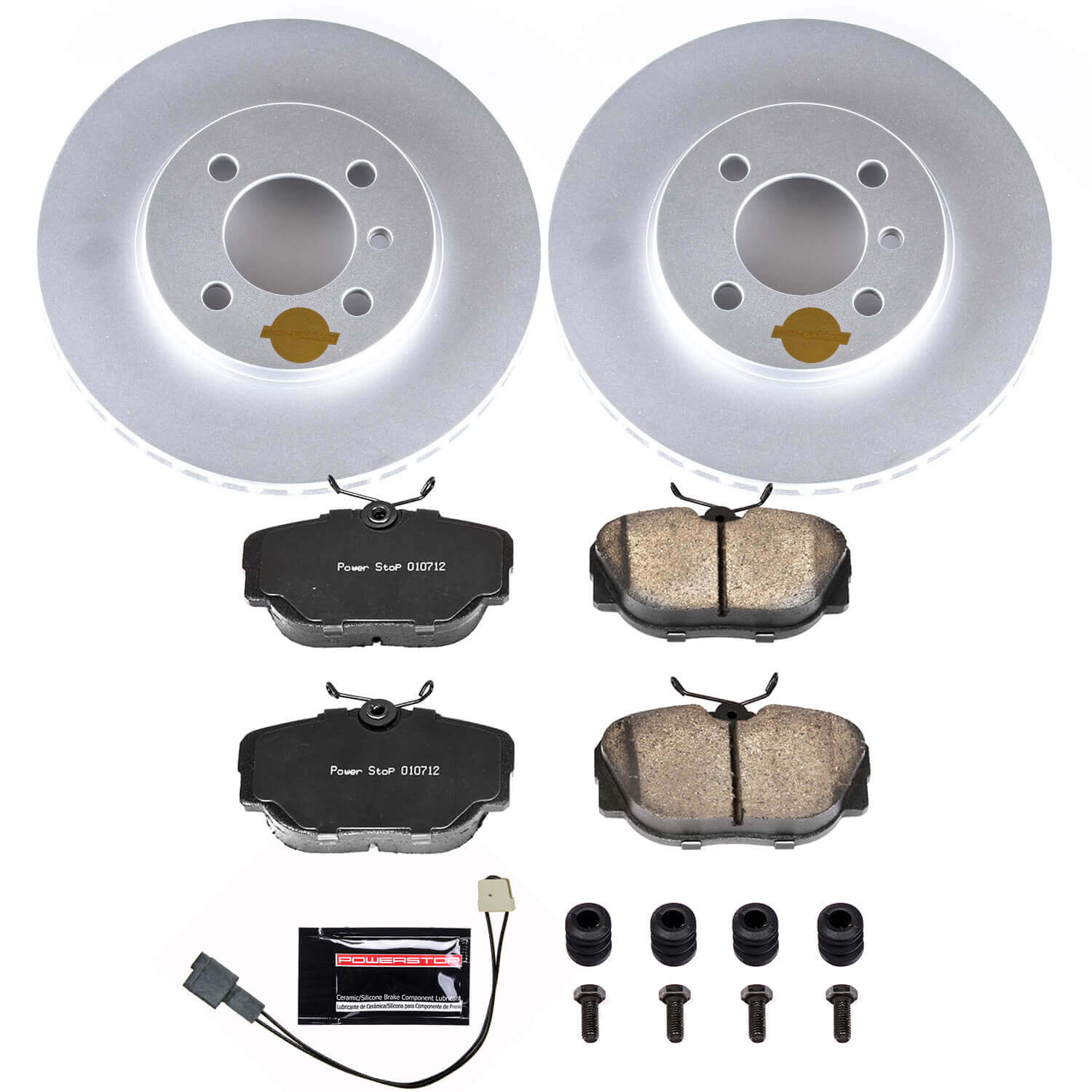 Power Stop CRK3008 Z23 Evolution Geomet Coated Front Pad And Rotor Kit for 1991-1992 BMW 318I product image