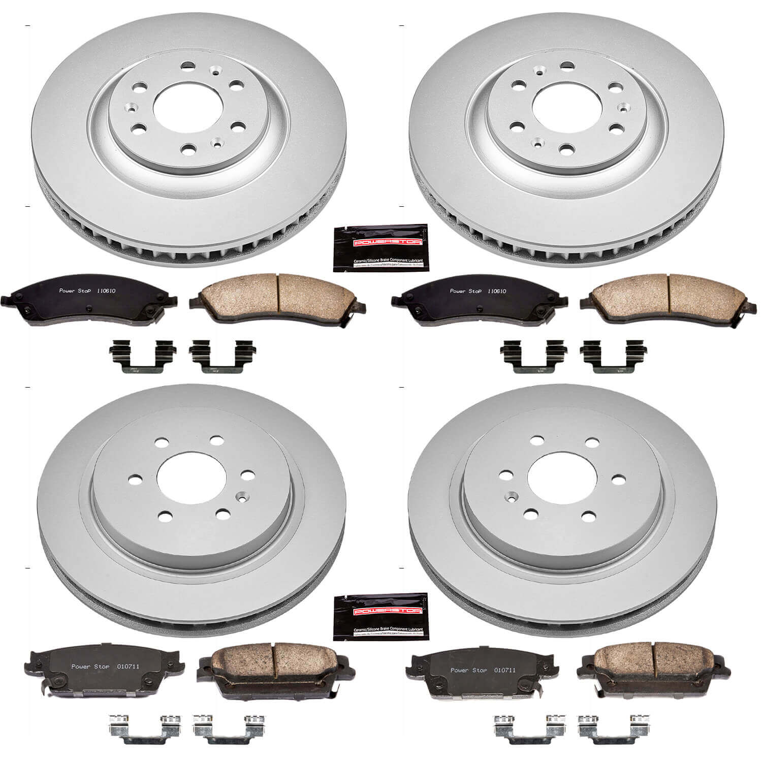 Power Stop CRK4014 - Z17 Evolution Front And Rear Brake Kit vehicle fitment brake part