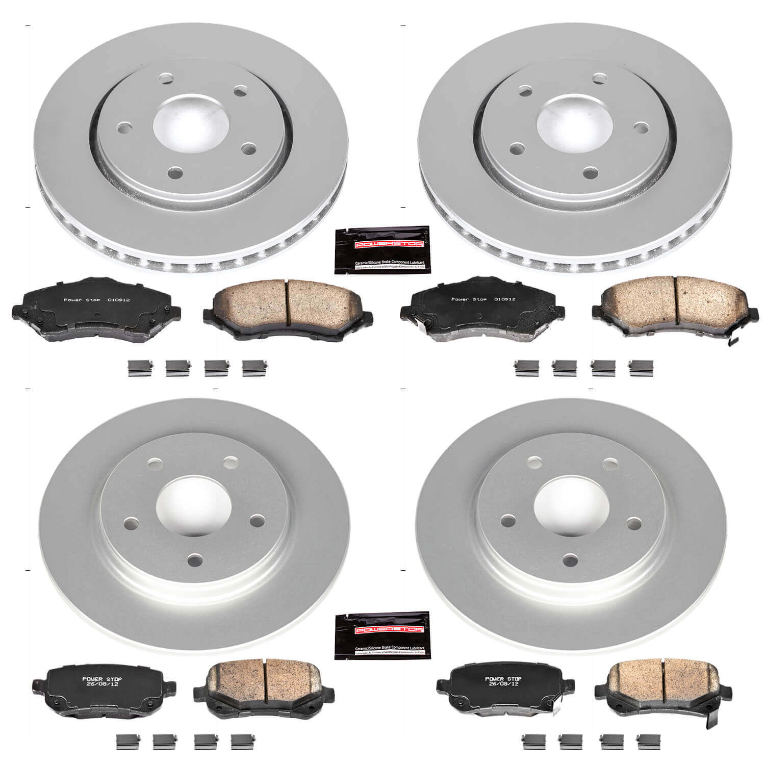 Power Stop CRK4015 - Z17 Evolution Front And Rear Brake Kit vehicle fitment brake part