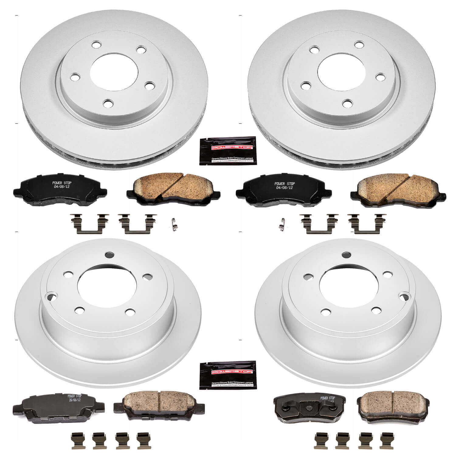 Power Stop CRK4017 - Z17 Evolution Front And Rear Brake Kit vehicle fitment brake part