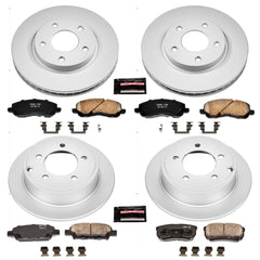 Power Stop CRK4017 - Z17 Evolution Front And Rear Brake Kit vehicle fitment brake part