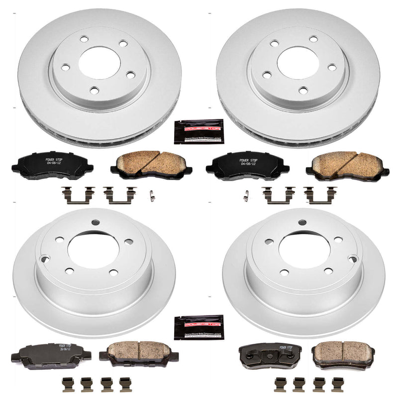 Power Stop CRK4017 - Z17 Evolution Front And Rear Brake Kit vehicle fitment brake part