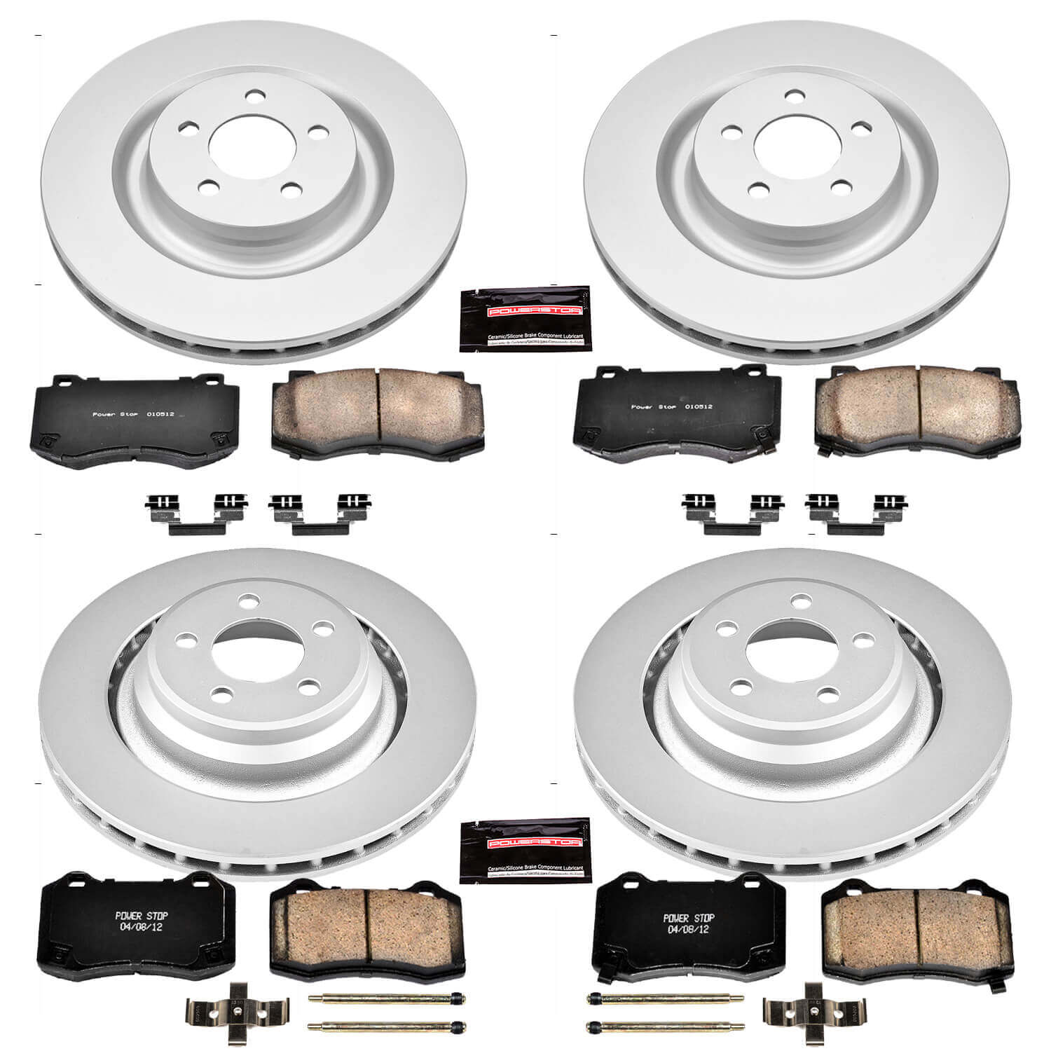 Power Stop CRK4023 - Z17 Evolution Front And Rear Brake Kit vehicle fitment brake part