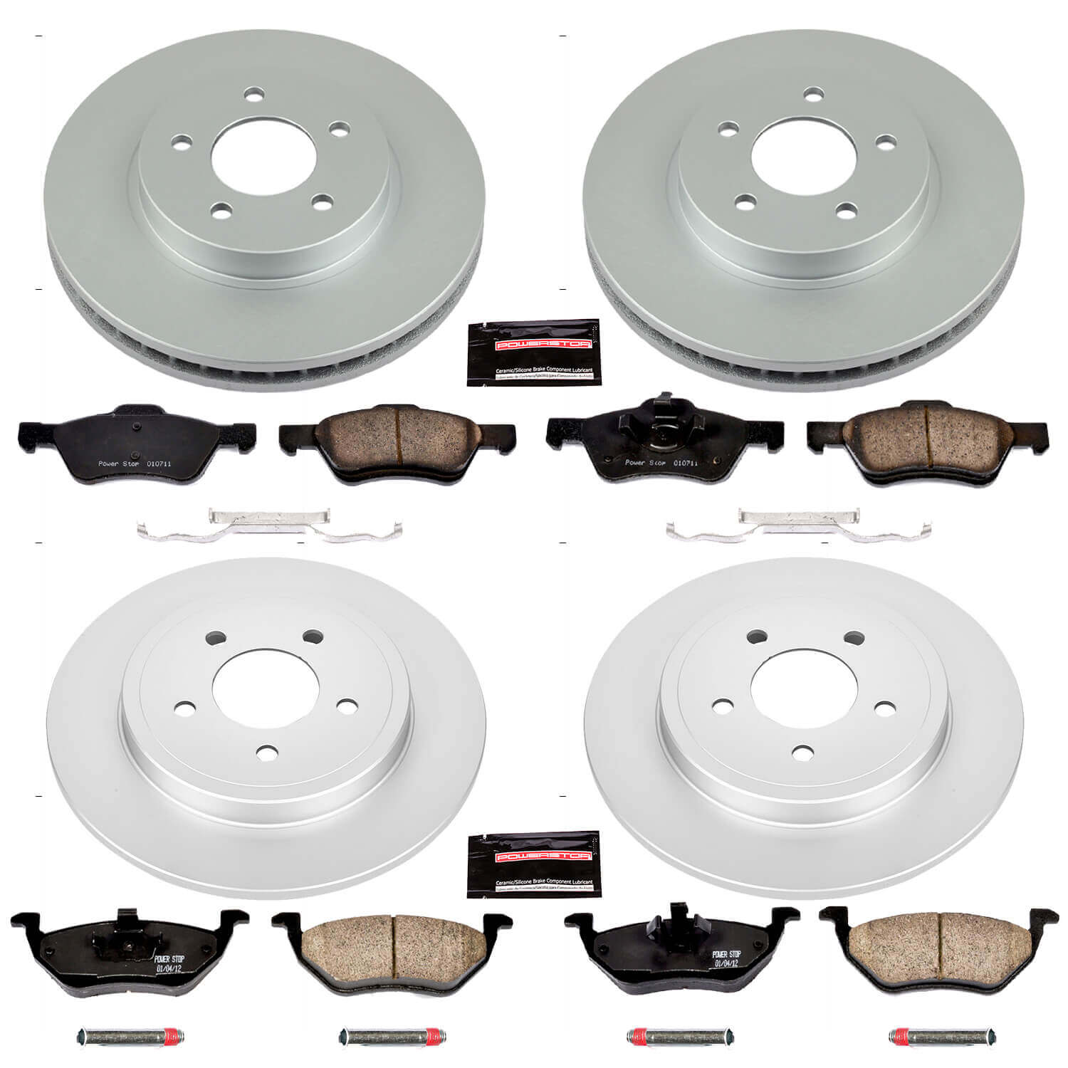 Power Stop CRK4024 - Z17 Evolution Front And Rear Brake Kit vehicle fitment brake part