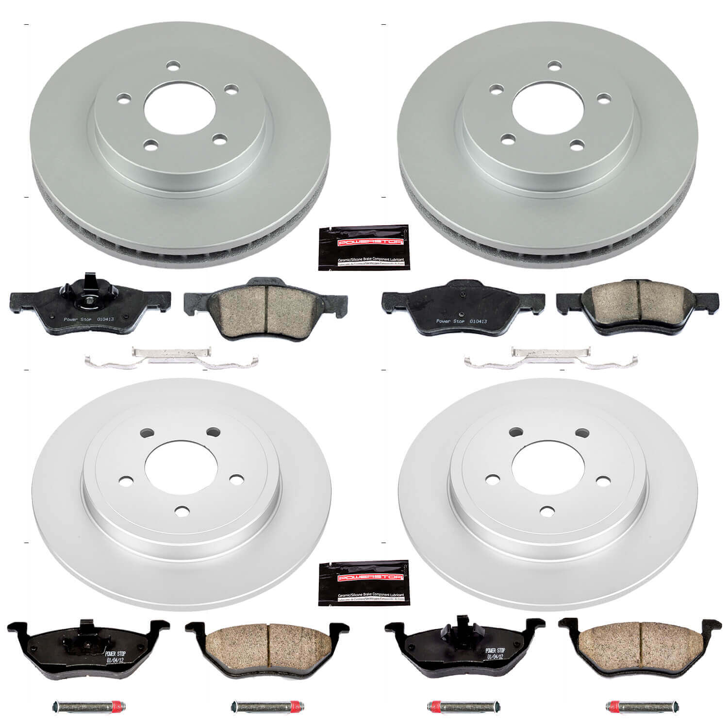 Power Stop CRK4025 - Z17 Evolution Front And Rear Brake Kit vehicle fitment brake part
