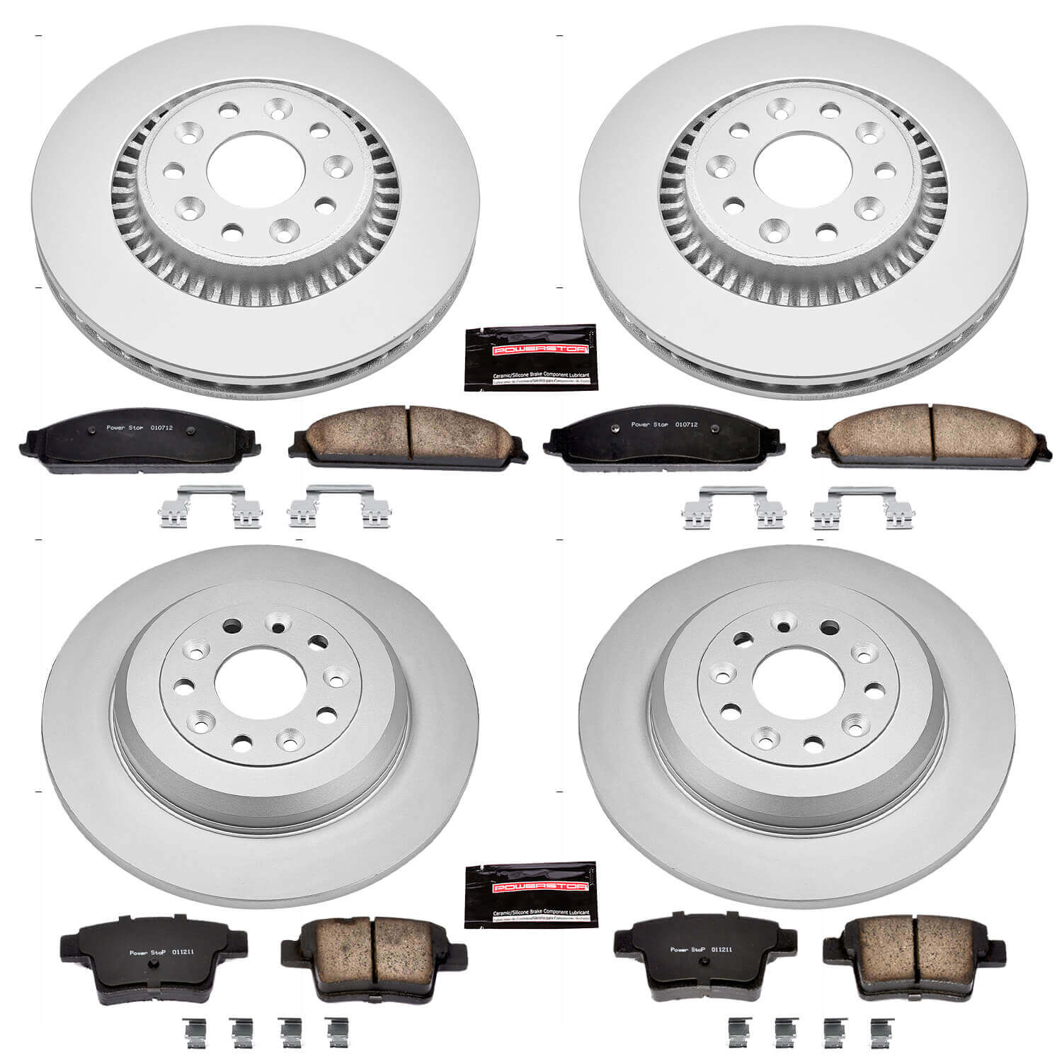 Power Stop CRK4039 - Z17 Evolution Front And Rear Brake Kit vehicle fitment brake part