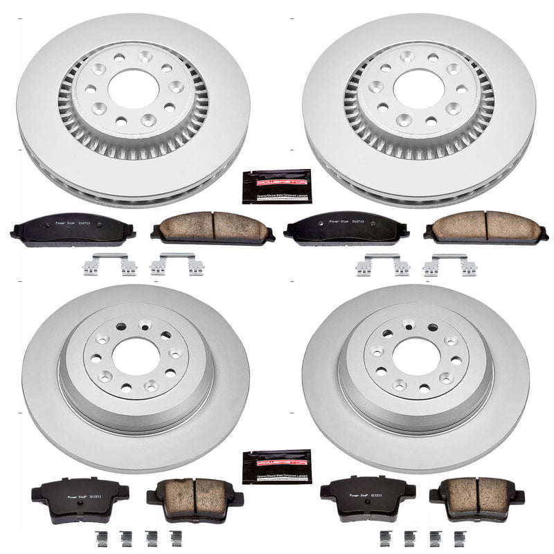 Power Stop CRK4039 - Z17 Evolution Front And Rear Brake Kit vehicle fitment brake part