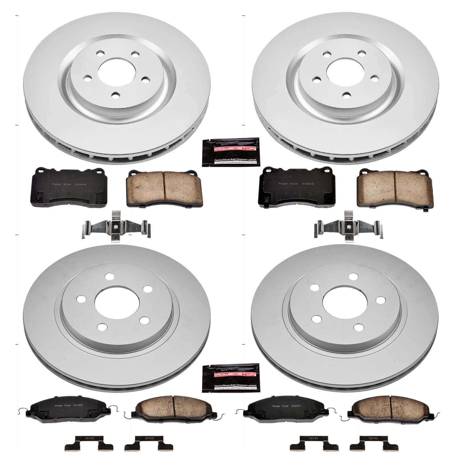 Power Stop CRK4042 - Z17 Evolution Front And Rear Brake Kit vehicle fitment brake part