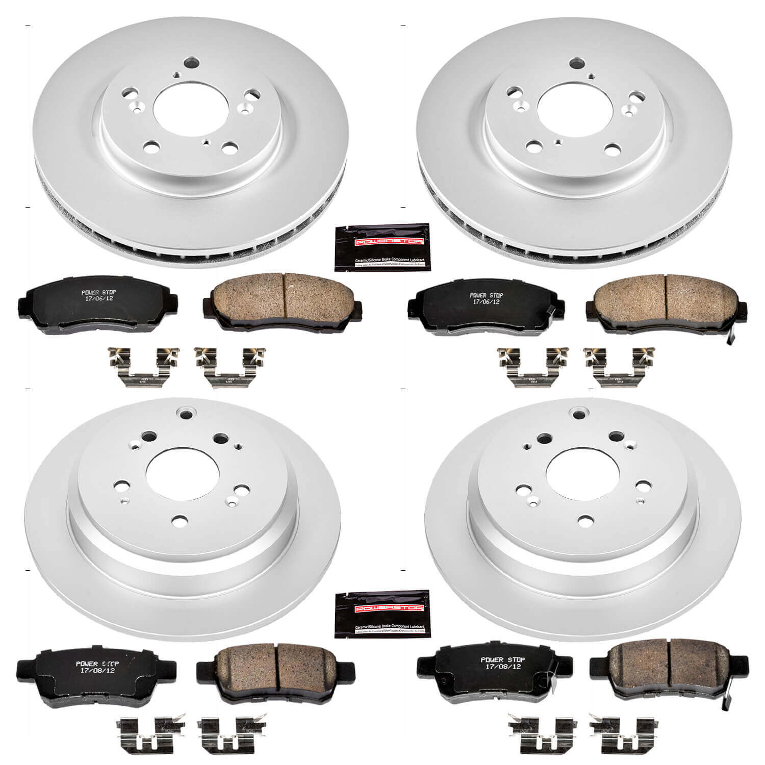 Power Stop CRK4044 - Z17 Evolution Front And Rear Brake Kit vehicle fitment brake part