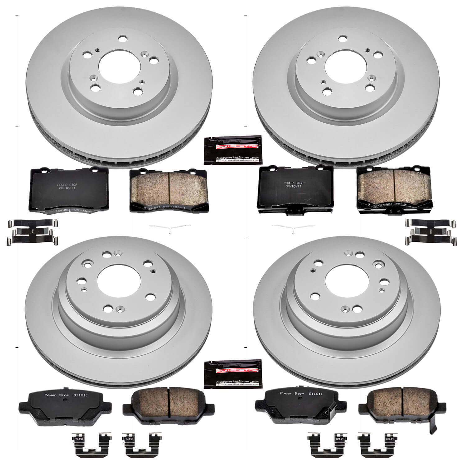 Power Stop CRK4045 - Z17 Evolution Front And Rear Brake Kit vehicle fitment brake part