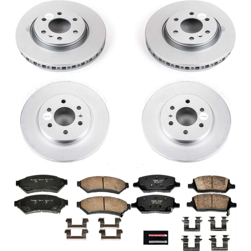 Power Stop CRK4048 - Z17 Evolution Front And Rear Brake Kit vehicle fitment brake part