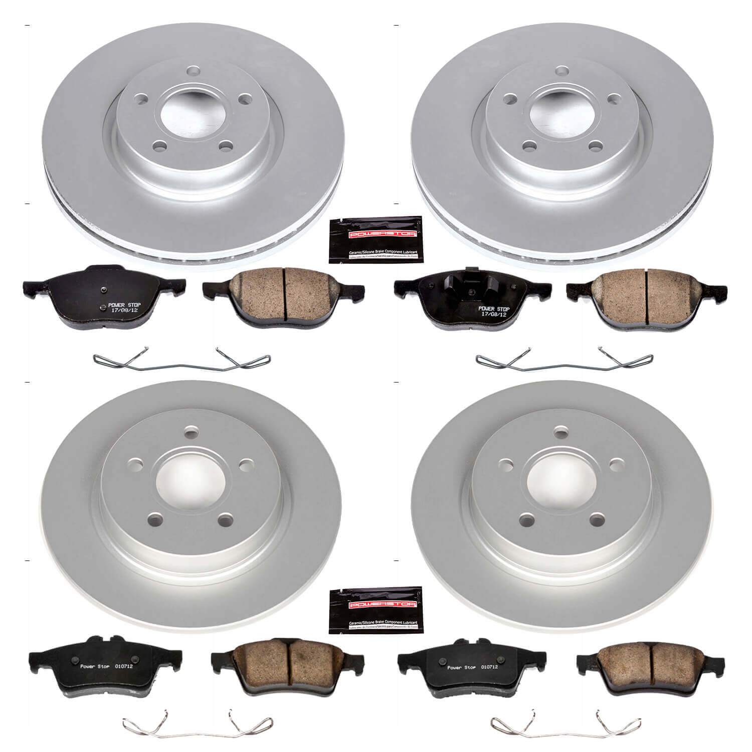 Power Stop CRK4051 - Z23 Evolution Sport Front And Rear Brake Kit vehicle fitment brake part