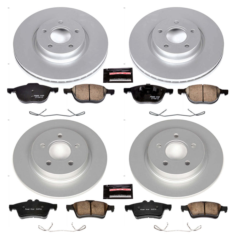 Power Stop CRK4051 - Z23 Evolution Sport Front And Rear Brake Kit vehicle fitment brake part