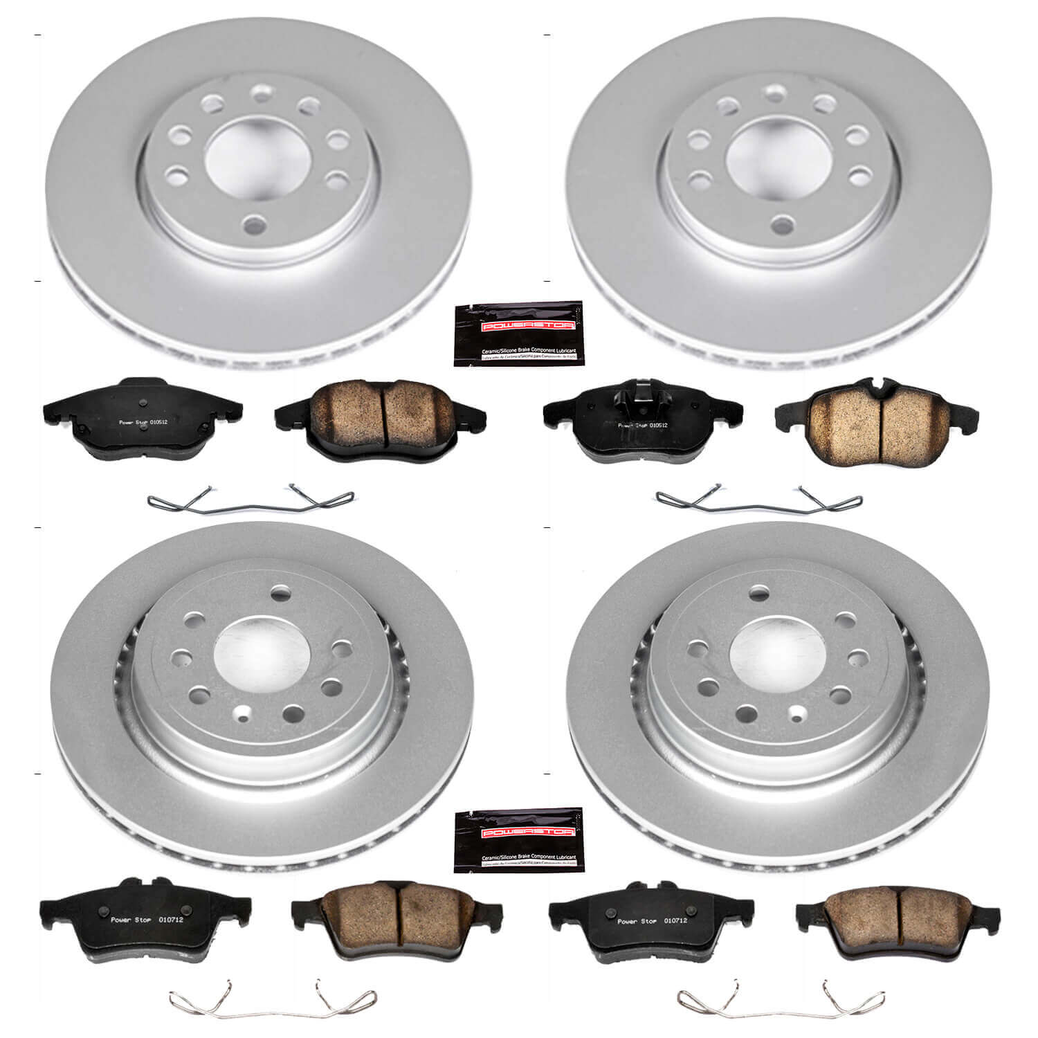 Power Stop CRK4054 - Z23 Evolution Sport Front And Rear Brake Kit vehicle fitment brake part