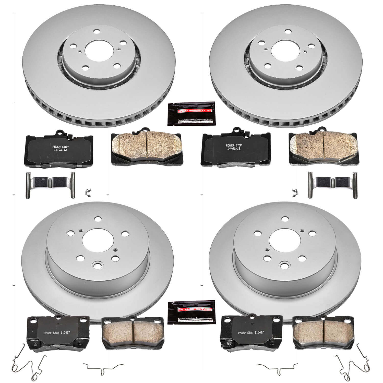 Power Stop CRK4070 - Z17 Evolution Front And Rear Brake Kit vehicle fitment brake part