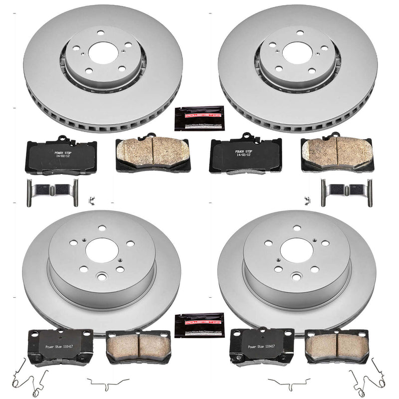 Power Stop CRK4070 - Z17 Evolution Front And Rear Brake Kit vehicle fitment brake part