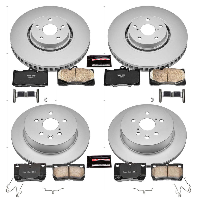 Power Stop CRK4071 - Z17 Evolution Front And Rear Brake Kit vehicle fitment brake part
