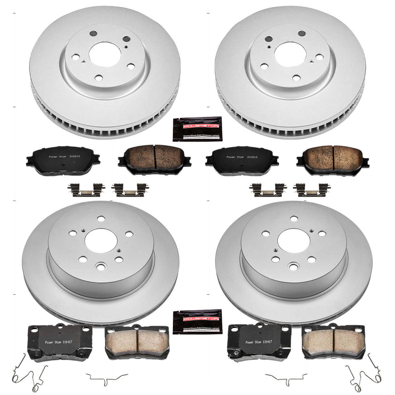 Power Stop CRK4072 - Z17 Evolution Front And Rear Brake Kit vehicle fitment brake part