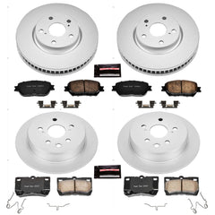 Power Stop CRK4076 - Z17 Evolution Front And Rear Brake Kit vehicle fitment brake part