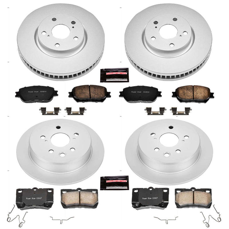 Power Stop CRK4076 - Z17 Evolution Front And Rear Brake Kit vehicle fitment brake part