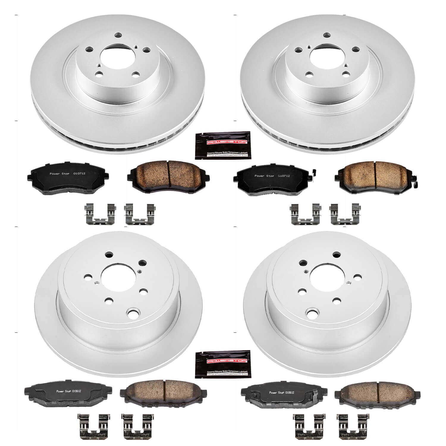 Power Stop CRK4077 - Z17 Evolution Front And Rear Brake Kit vehicle fitment brake part