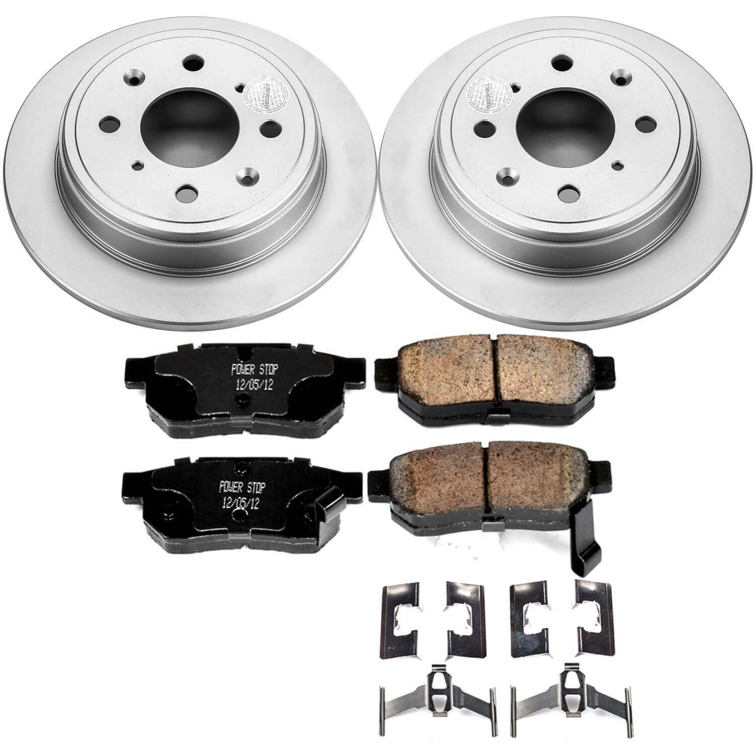 Power Stop CRK408 Z17 Evolution Rear Brake Kit for 1990-1996 Acura Integra product image